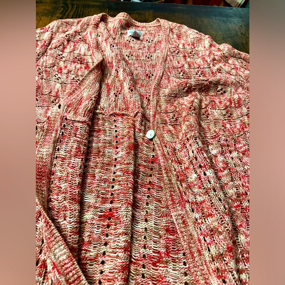 CHICO’S SHORT-SLEEVE LINEN & COTTON KNIT CARDIGAN—Flawless! - Picture 12 of 13